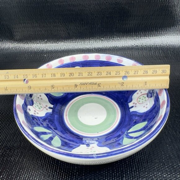 Necesito Mexico Hand Painted Bird Mexican Pottery Round Dish Bowl Artist Signed - Picture 5 of 14